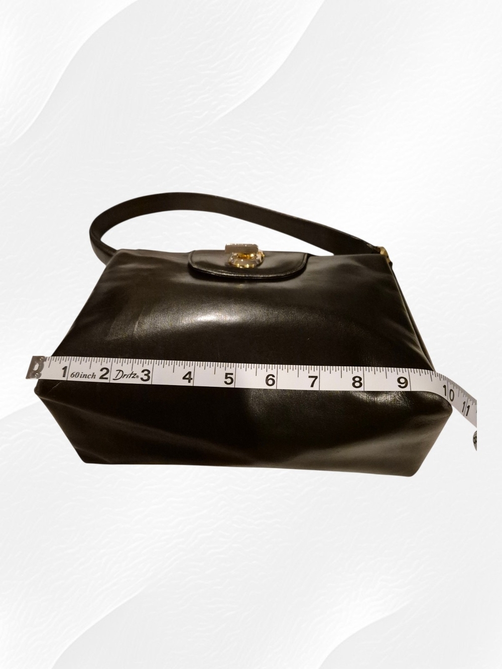 Vintage Gucci G Turn-Lock Black Shoulder Bag - Picture 8 of 12